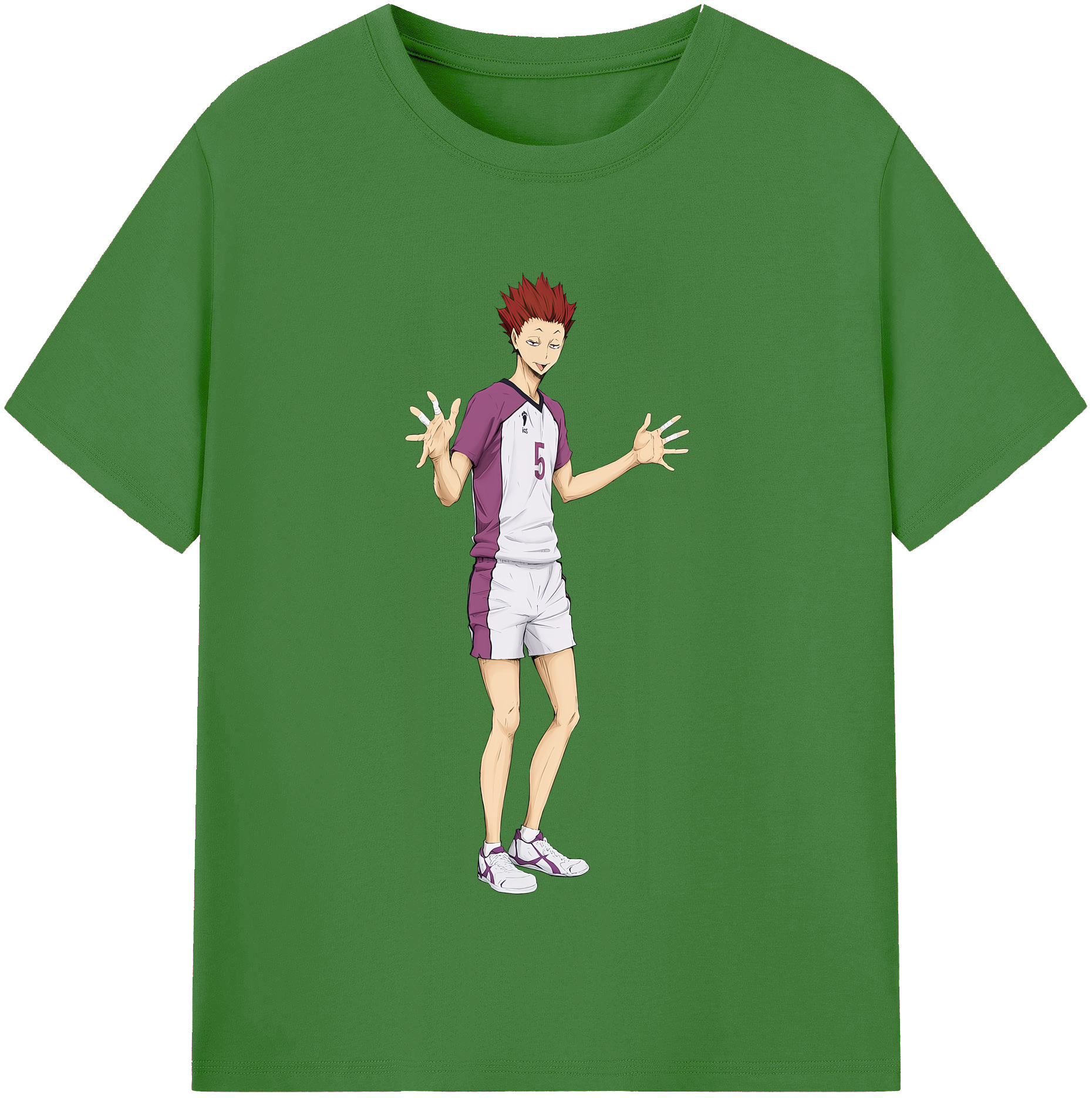 （画像用） ハイキュー!! Haikyu!! レディースカジュアルプリントTシャツ（綿100％）